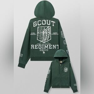 YoungLA Attack on Titan Zip-Up Hoodie